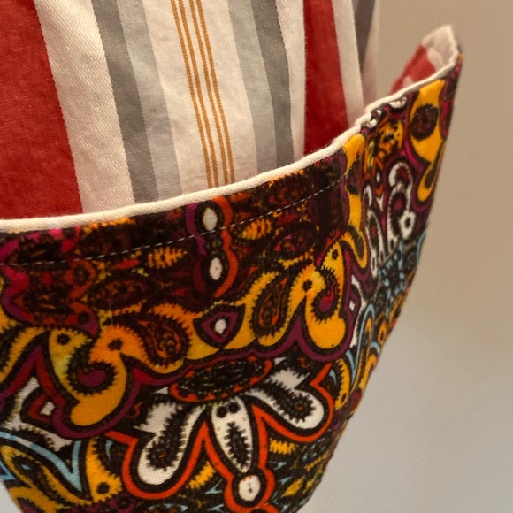 Robert Graham Mens White Shirt w Orange Gray Stripes / Contrasting Print / 2XL - Picture 6 of 16